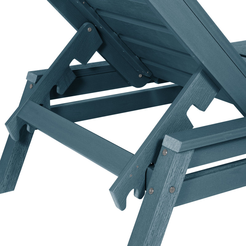 Méridienne longue inclinable 74,7 po Jiwoo, Bleu Nantucket