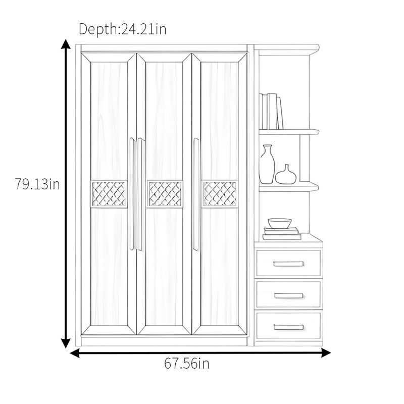 Armoire classique rétro