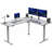 VIVO Electric Corner Standing Desk, L-Shaped Workstation-102434949-102434953