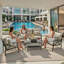 5 - Person Patio Conversation Set with Cushions
