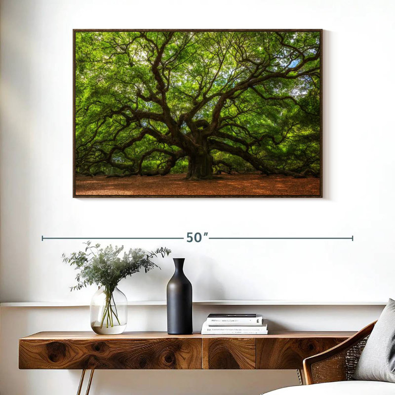 Chêne, Cadre flottant noyer, 40 po x 27 po