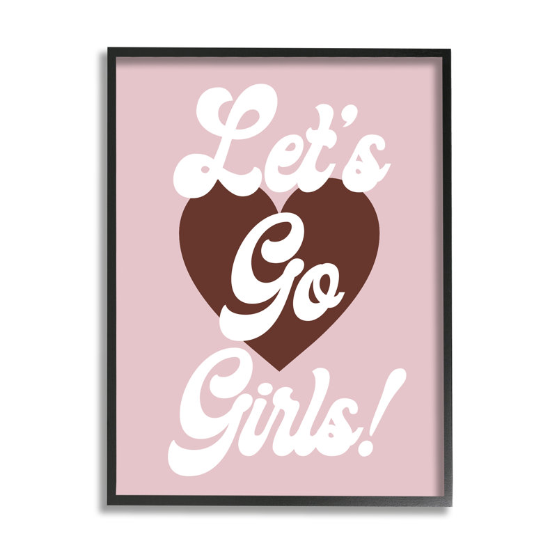 «Let Go Girls» par Lil 'Rue, Giclée encadrée noir minuit, H 14 po x l 11 po x P 1,5 po