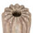 Buff Marble Ribbed Taper Holder