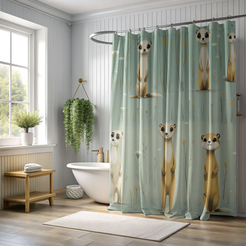 Rideau de douche Mekerat Playtime - Premium, L 71 po x L 74 po