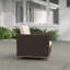 Chaise de patio avec coussins Raafi