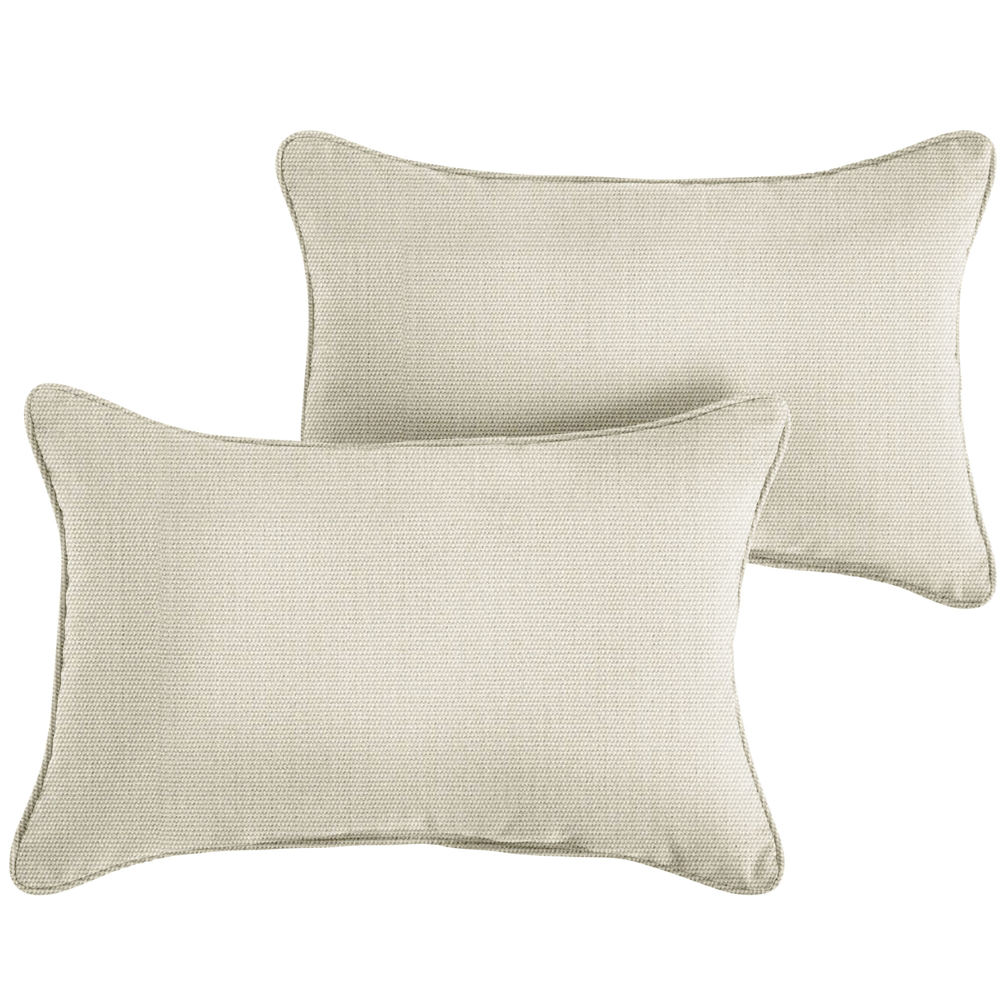 New Sunbrella 2023 Sunbrella® Indoor/Outdoor Lumbar Throw Pillow, Canvas Cloud, 12” H x 18” W x 6” D
