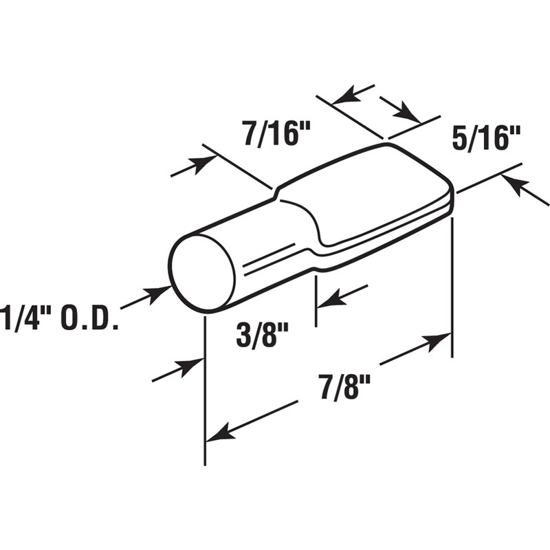 Tablettes en acier plaqué laiton 20 lb 3/4 po x 1/4 po Prime-Line, H 4,82 po x l 1,88 po x P 0,63 po