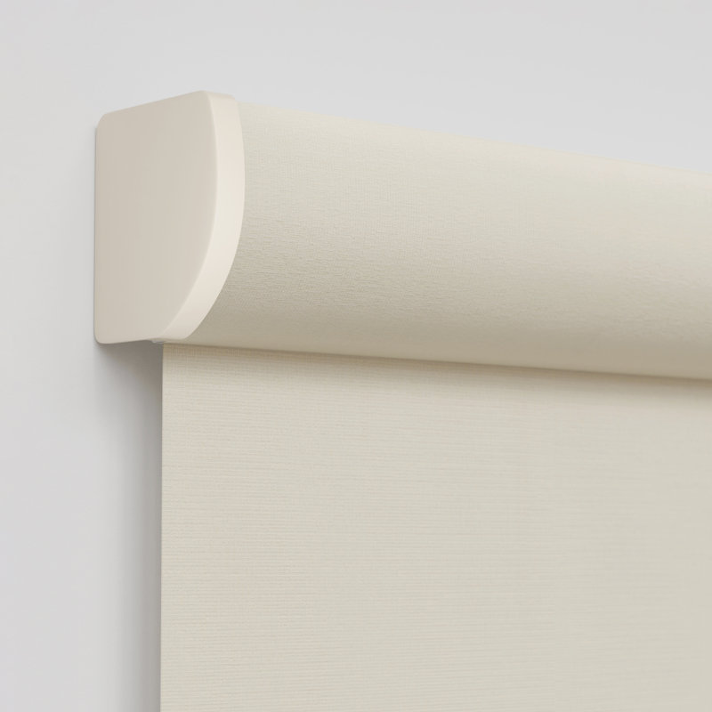 Rideaux occultant 100% sans cordon pour fenêtres d'intérieur, tailles personnalisées pour un ajustement parfait, Crème, crème