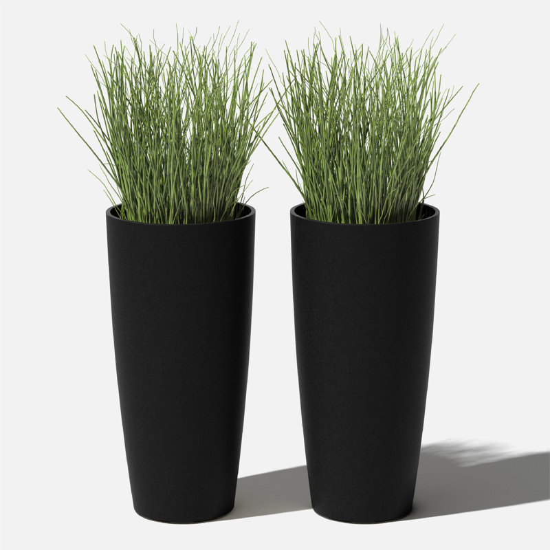 Mason Series Selena Planter, 2, Black