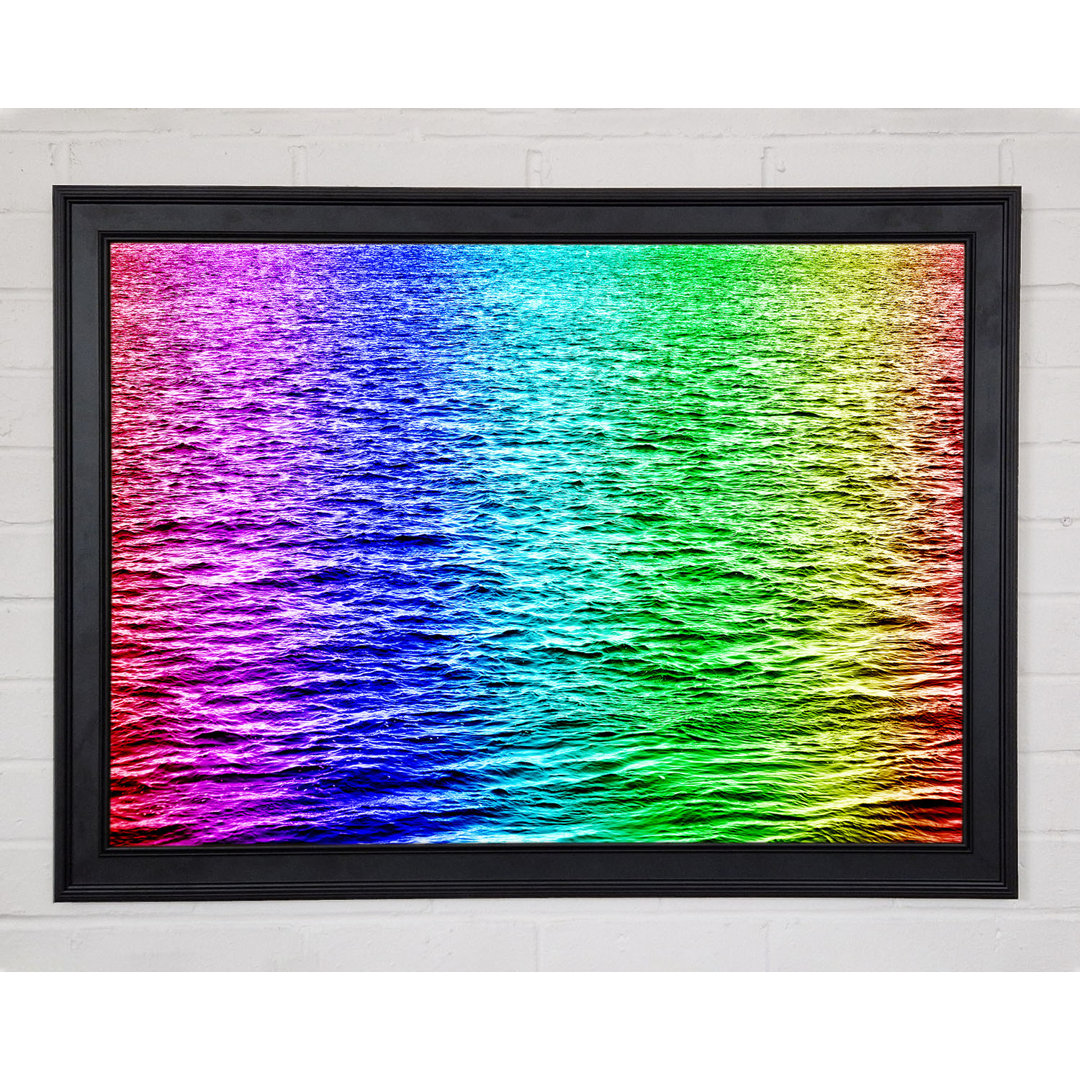 Gerahmtes Wandbild Rainbow Waters