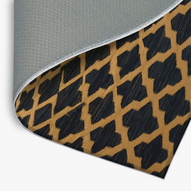 Tapis gris intérieur et extérieur Trellis, Rectangulaire 2 pi x 3 pi