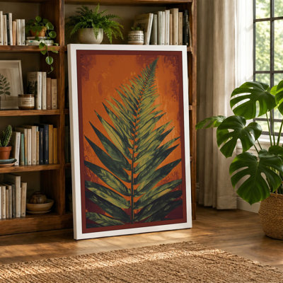 Fern Study Botanical - Wrapped Canvas
