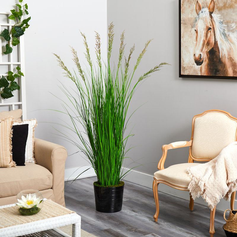 Gazon artificiel en pot, Vert, H 72 po x l 22 po x P 22 po