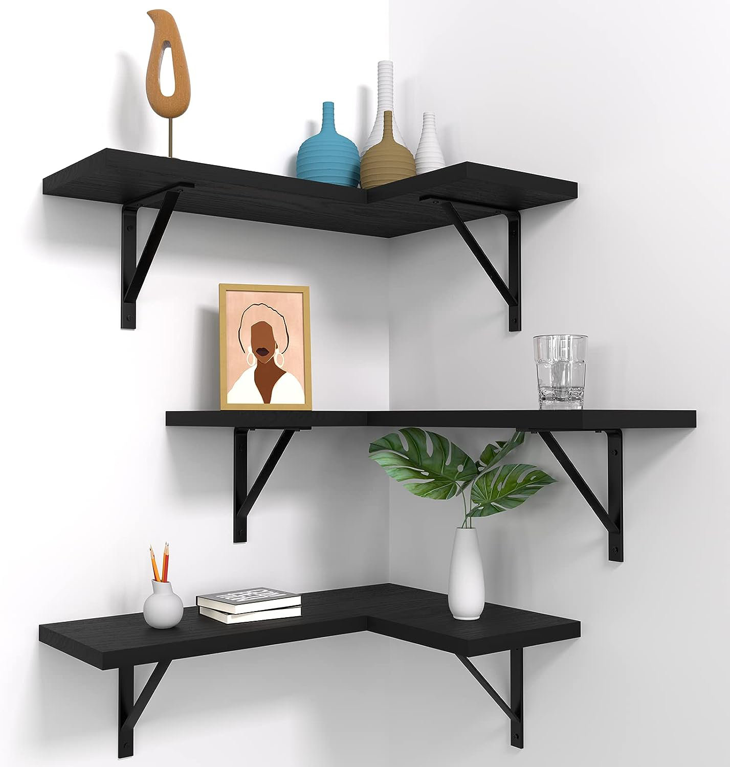 17 Stories Cleonte 3 Piece Floating Shelves | Wayfair