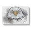 Golden Eagle Portrait in Abstract - Wrapped Canvas-55315273