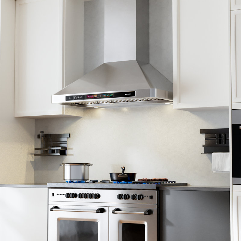 Hotte de cuisine murale en acier inoxydable de 30 pouces avec 900 pi³ / min? brano
