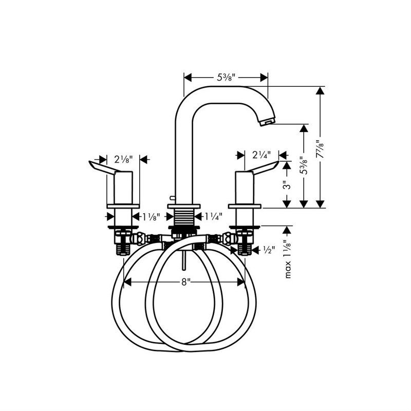 Robinet de salle de bain standard focused