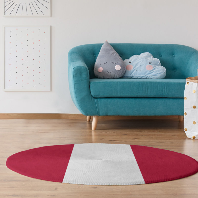 Tapis de zone rouge, Rond 5 pi