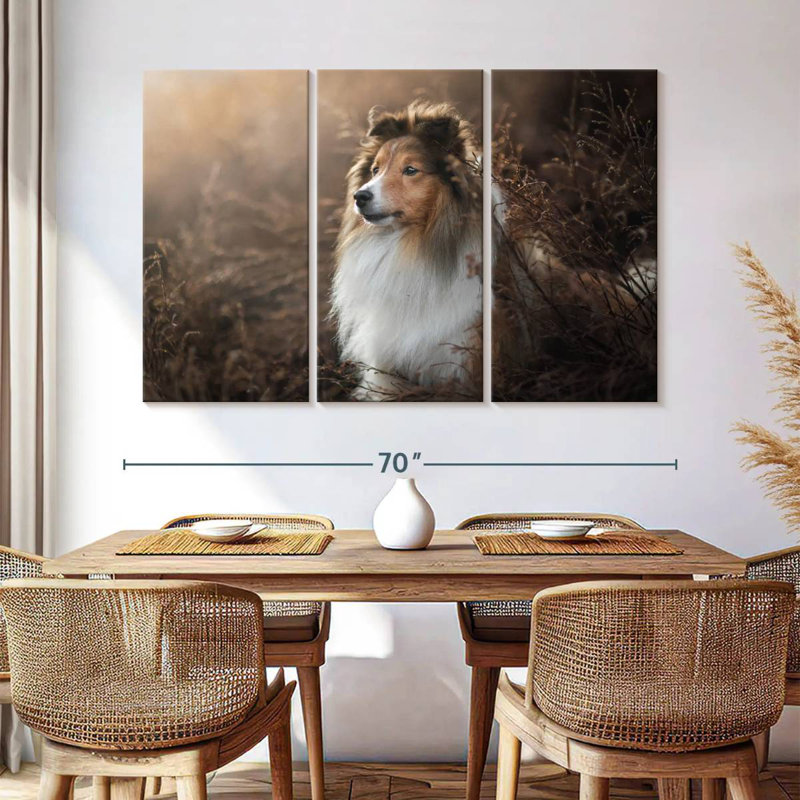 Brampt Gorgeous Sheltie Dog, 42" H x 65" W