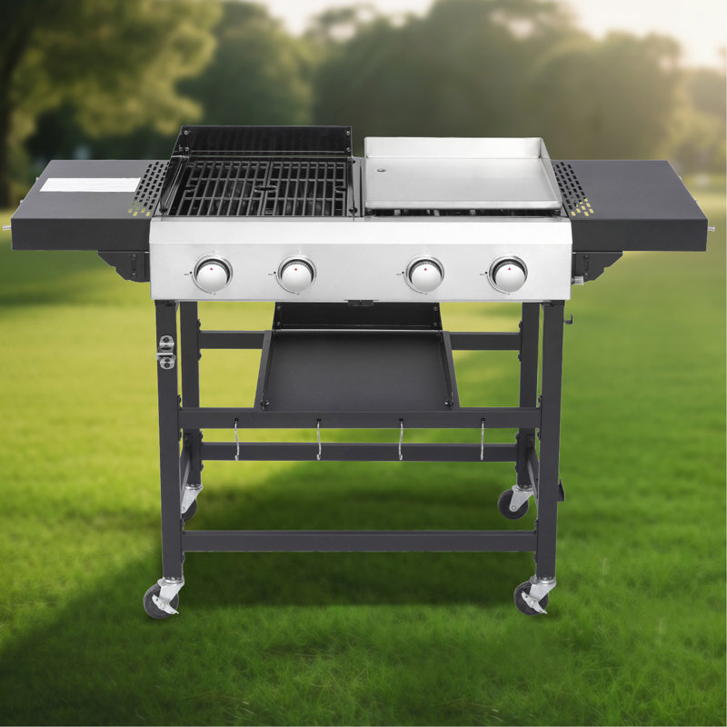 Dual Gas Plancha & BBQ Grill Combo
