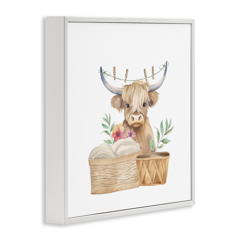 Blanchisserie «Baby Day», giclée encadrée, design par Kim Allen, H 12 po x l 12 po