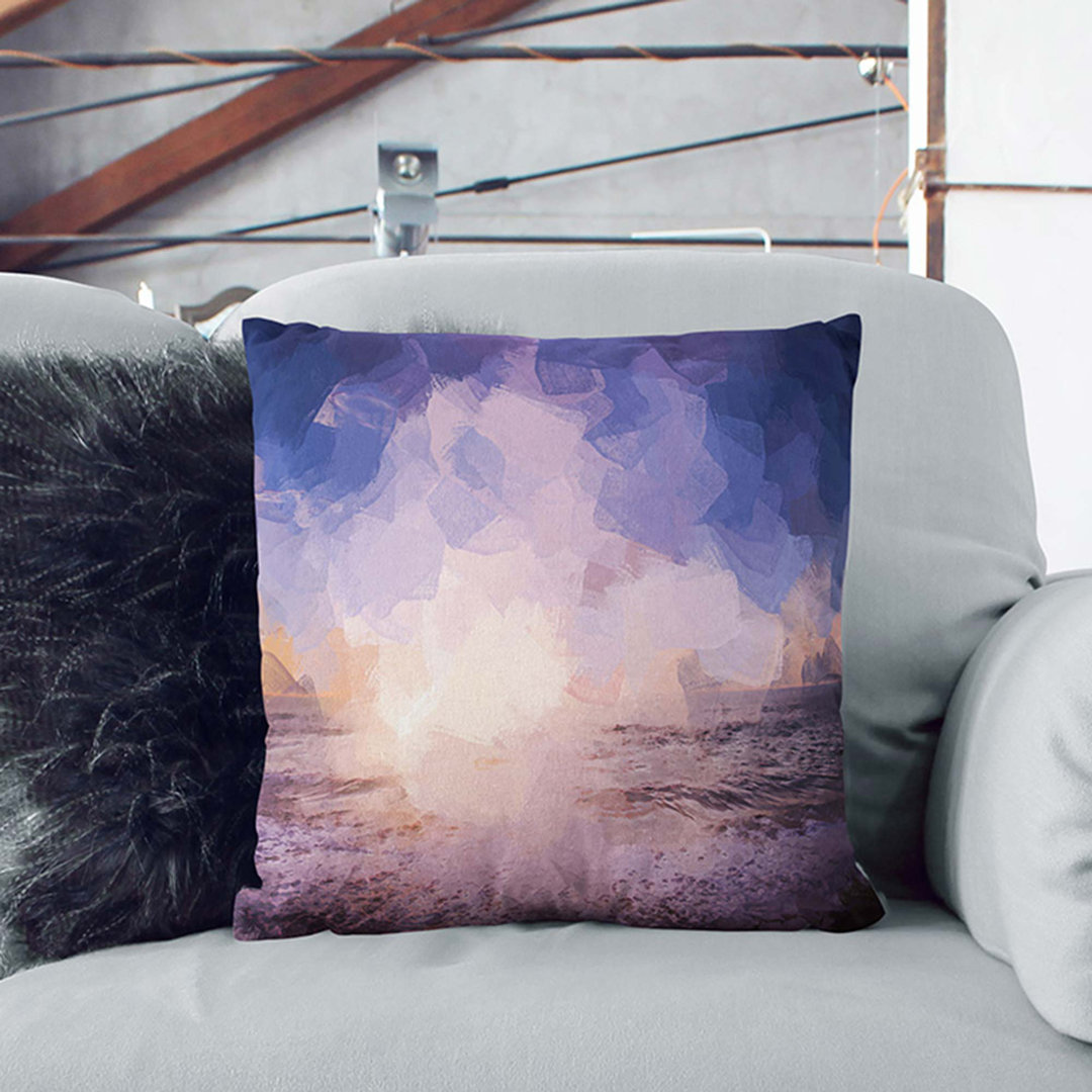 Beach in San Diego California Cushion with Filling