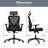 Ergonomic Office Chair With Adjustable Lumbar Support Tilting Function Headrest