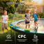 Coussin de trampoline double face Newacme LLC amélioré, housse de rechange pour ressort de sécurité rond, imperméable, résistant aux déchirures, sans trou pour le mât-111121772-111121775