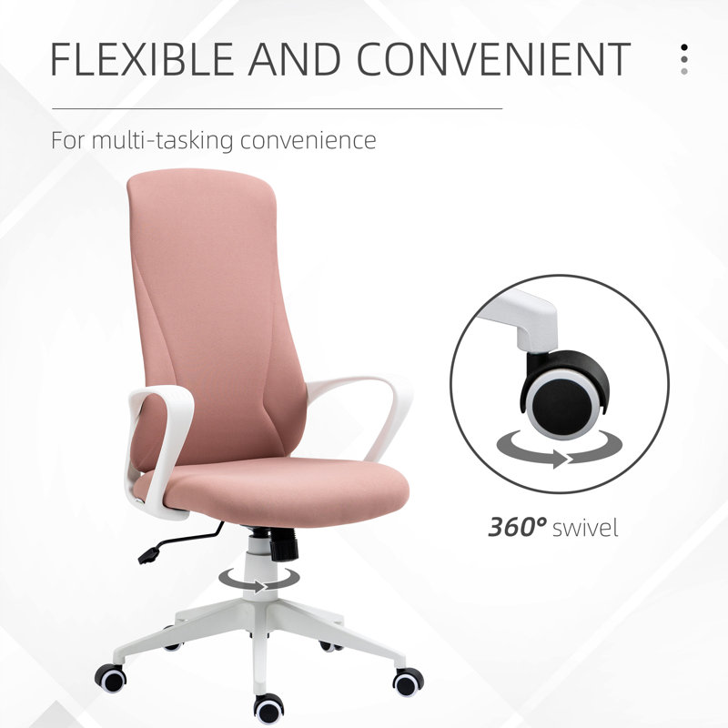 Alyssabeth Desk Chair, Pink