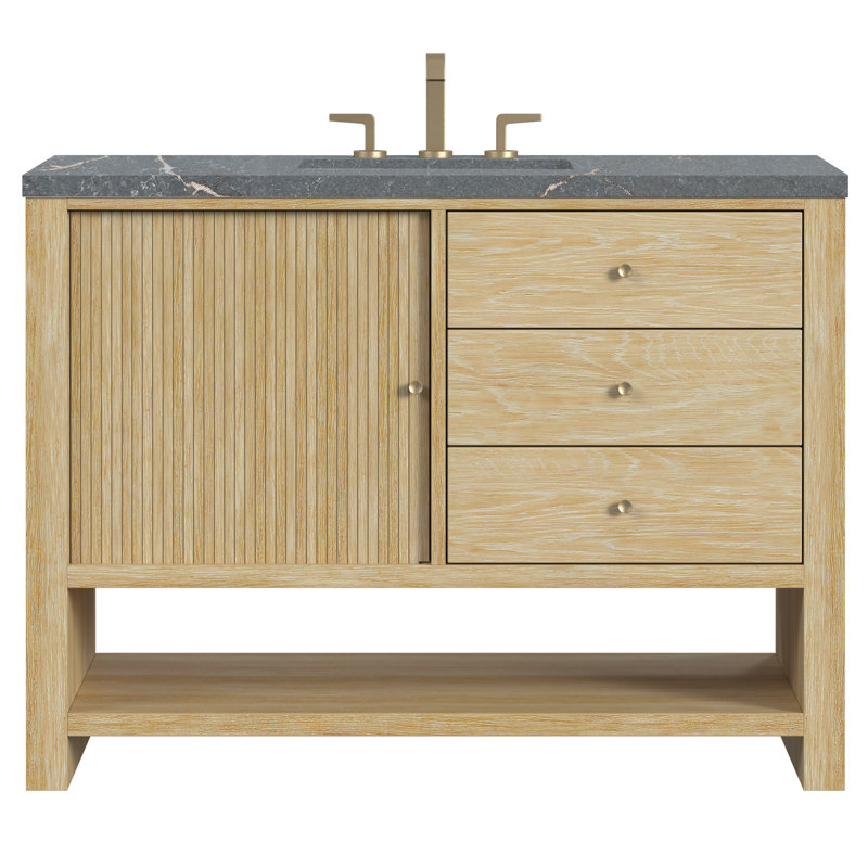Marigot 48'' Single Bathroom Vanity with Top, Parisien Bleu, 8" Widespread