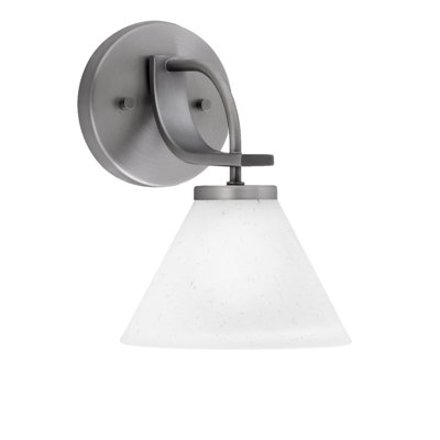 Cavella Wall Sconce Shown With 7" White Muslin Glass
