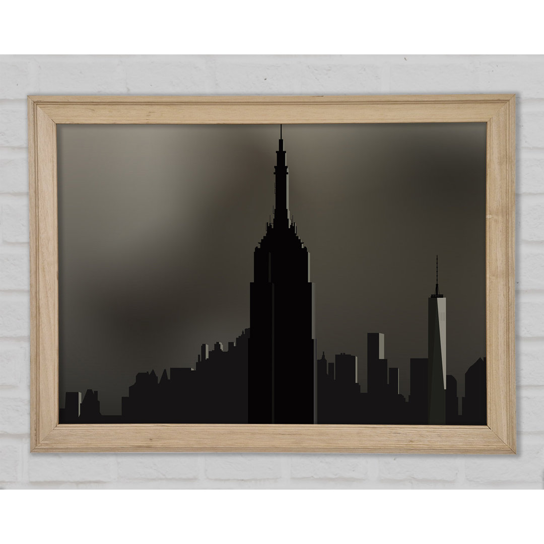 Kunstdruck Empire State Building Illustration