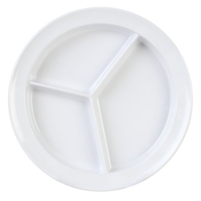 Plat de service divisé en mélamine Nustone