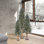 3 Piece Natural Bark Alpine Artificial Christmas Tree Set with 500 Warm White LED Lights