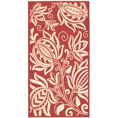 Courtyard Performance Floral Indoor/Outdoor Area Rug