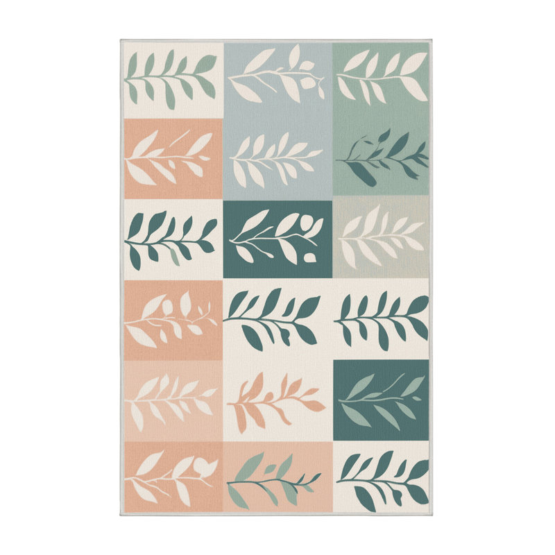 Verdant Canvas Rug, Rectangle 6' x 9'