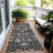 Machine Washable Indoor/Outdoor Cicel ACN1155 Black Rug-100248137