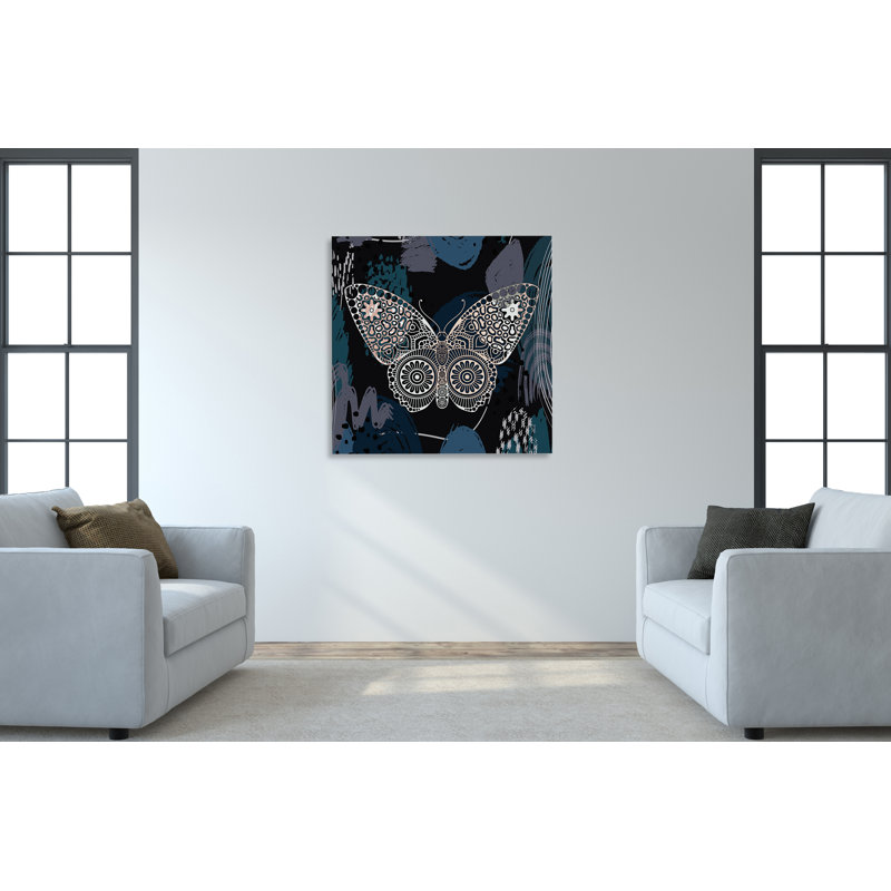 " Boho Butterfly II ", 12" H x 12" W x 1.5" D