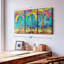 «Summer Tropical Palms», 3 pièces sur toile-98562945
