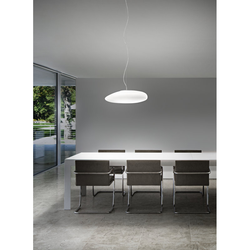 Neochic Suspension R White Matt Nickel - White E26 Ul, 85" H x 20" W x 21" D