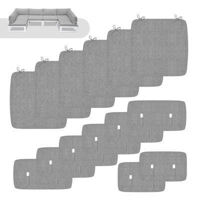 Housse de coussin d'extérieur Latitude Run® 14 pièces, taille non universelle