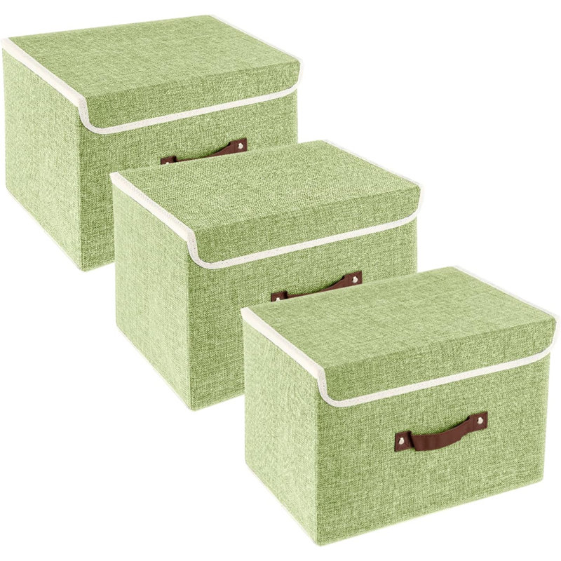 Brayden Studio Fabric Bin, Green