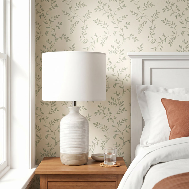 Monaco Ventura 24" White/Brown Table Lamp