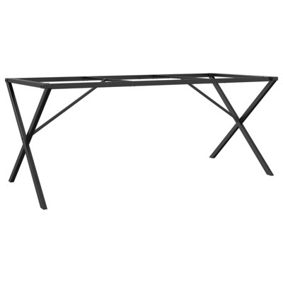 Ronks Dining Table Legs X-Frame Steel