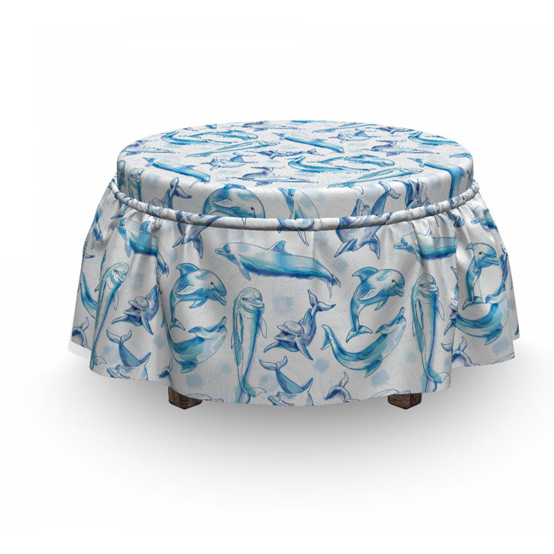 Box Cushion Ottoman Slipcover