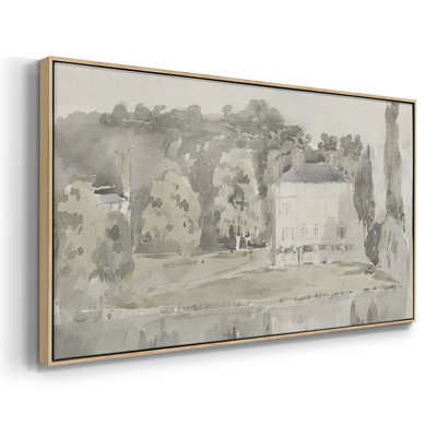 Série paysage - CDXCIX - Toile tendue avec châssis encadré - Prêt à être accroché