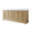 Meuble-lavabo autoportant l 84 po x H 34,2 po avec comptoir en marbre de culture blanc et lavabo, chêne-886710579-886710604-882765241