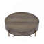 Table basse brun clair et champagne 1 tiroir.