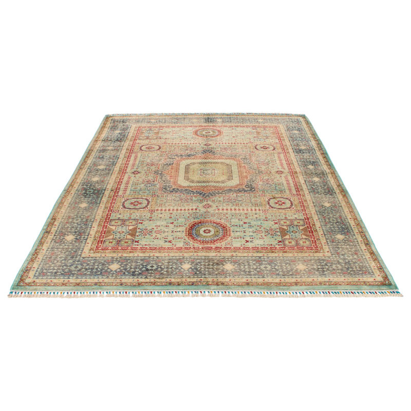 Tapis tribal turc brun clair 6x8