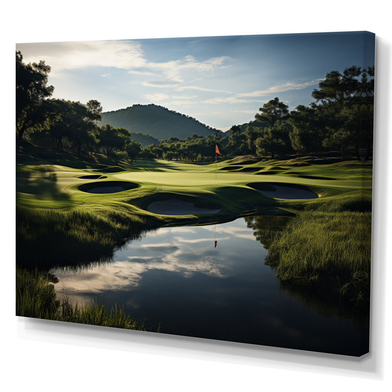 Golf Precision Filed - Sports Canvas Wall Art, Toile tendue, H 24 po x l 32 po x P 1 po